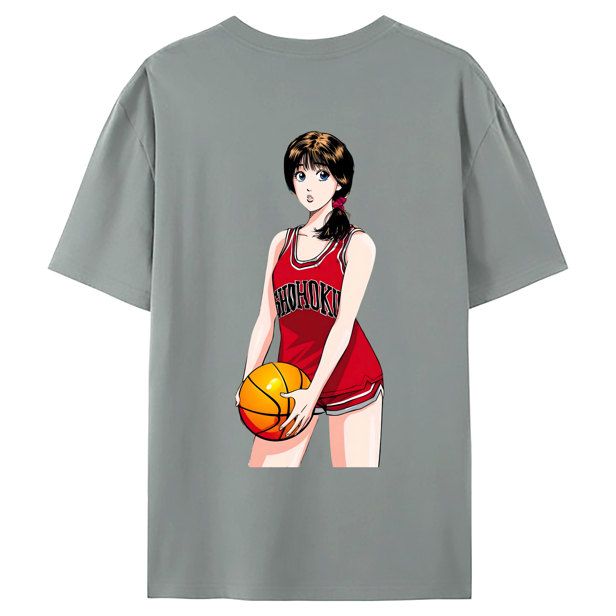 （画像用） SLAM DUNK／スラムダンク 綿100％ メンズ半袖Tシャツ（バックプリント） 通気性